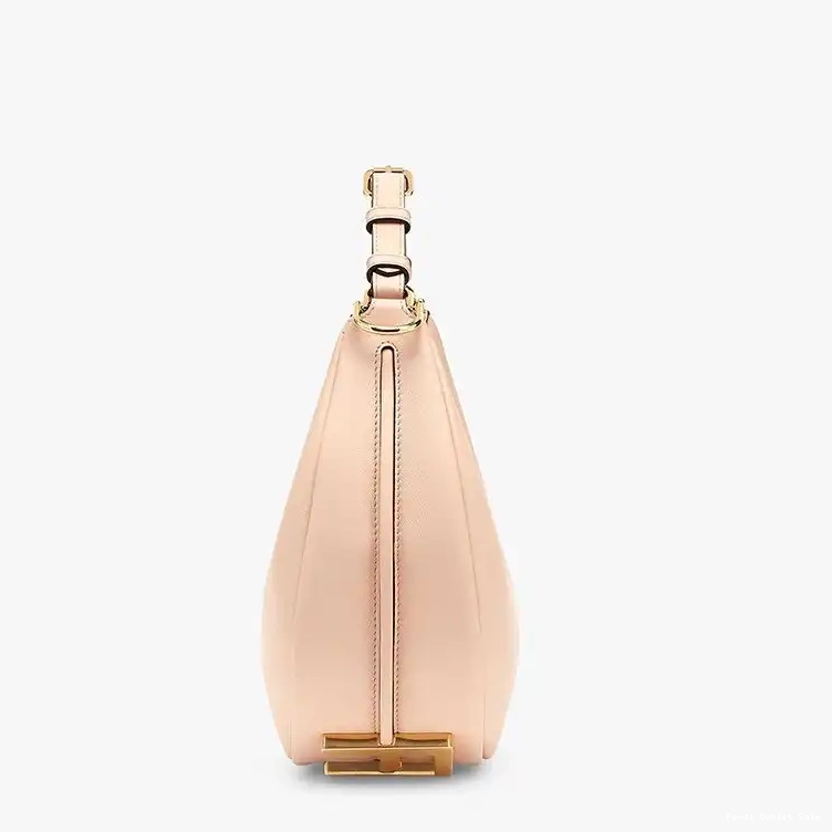 Affordable Fendigraphy Bag Pink Fendi Small Hobo Calf In Leather 0528